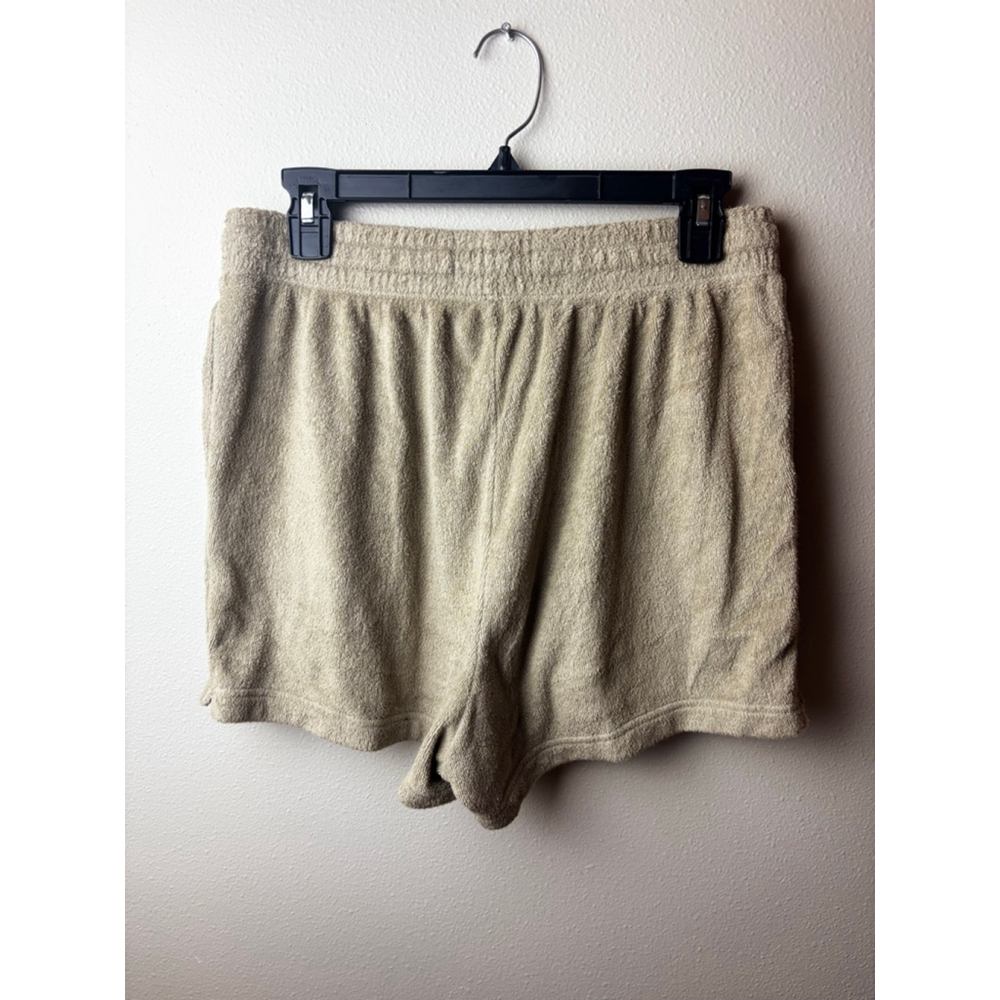 Everlane Athletic Shorts M Beige Terry Cloth casual preppy spring vacation - Picture 3 of 6